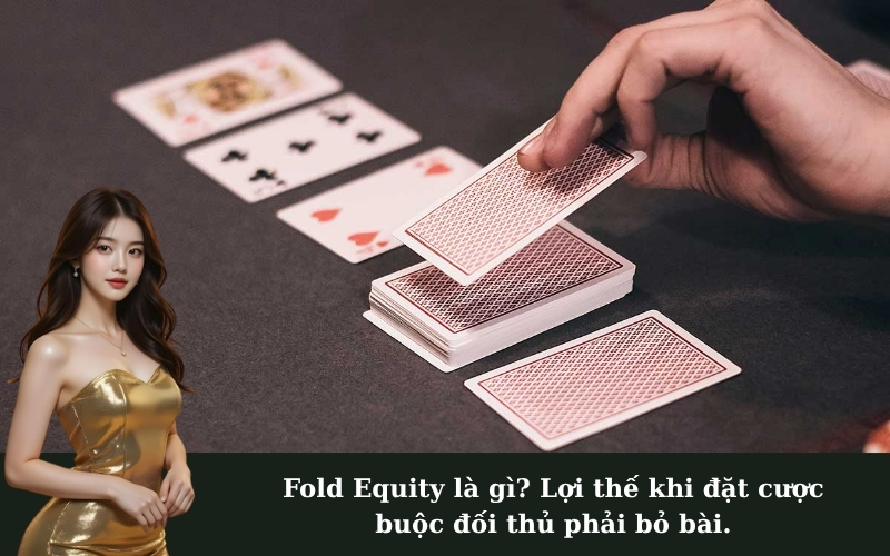Fold Equity là gì? Lợi thế khi đặt cược buộc đối thủ phải bỏ bài.