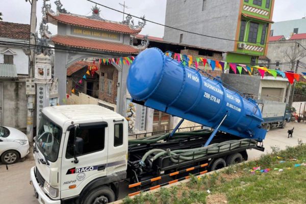 hút hầm cầu long thành