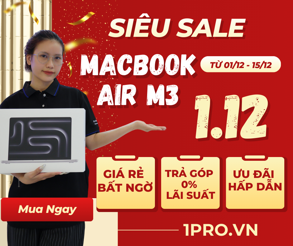 Hình minh họa tổng quan Macbook Air M3